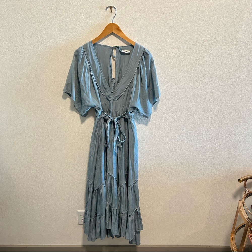 Storia Light Blue Maxi Dress - GORGEOUS